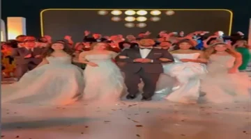 أحمد سعد يثير الجدل بفيديو مع أربع فنانات يرتدين فساتين الزفاف ويعلق: “عملت شرع ربنا”